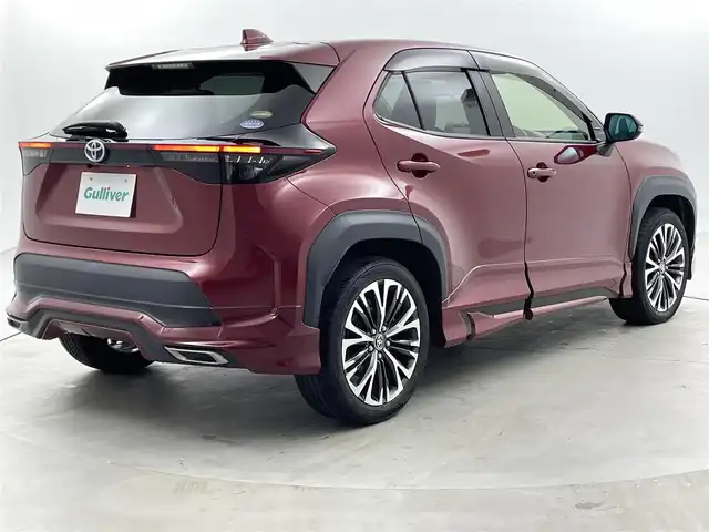 トヨタ ヤリスクロス ハイブリッド Z 福井県 2021(令3)年 6.1万km センシュアルレッドマイカ 純正８インチナビ/Bluetooth/USB/Miracast/AM/FM/モデリスタエアロ/バックカメラ/Toyota Safety Sense/・プリクラッシュセーフティ/・レーンアシスト/・クルーズコントロール/・オートマチックハイビーム/・オートライト/パワーバックドア/ブラインドスポットモニター/クリアランスソナー/LEDヘッドライト/ライトレベライザー/ビルトインETC/ブラインドスポットモニター/パワーシート/シートヒーター/純正１８インチアルミ/純正フロアマッ十