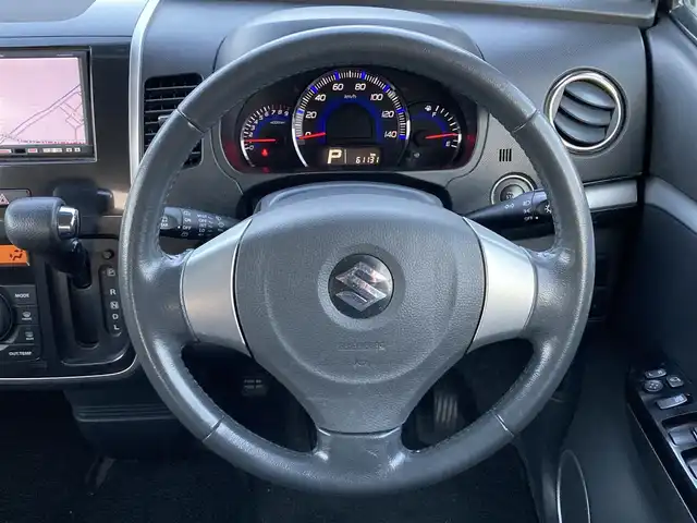 スズキ ワゴンＲ スティングレー X 愛媛県 2009(平21)年 6.2万km ブルーイッシュブラックパール3 社外HDDナビ /・CD DVD ワンセグTV MSV /プッシュスタート /HIDヘッドライト/ベンチシート /ドアバイザー /フロアマット