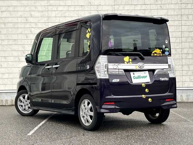 ダイハツ タント X SA 富山県 2014(平26)年 7.3万km ナイトシャドーパープルクリスタルM 純正ナビ/フルセグTV/Bluetooth/バックカメラ/ドライブレコーダー/衝突被害軽減ブレーキ/横滑り防止装置/片側パワースライドドア/プッシュスタート/スマートキー/LEDヘッドライト/ETC