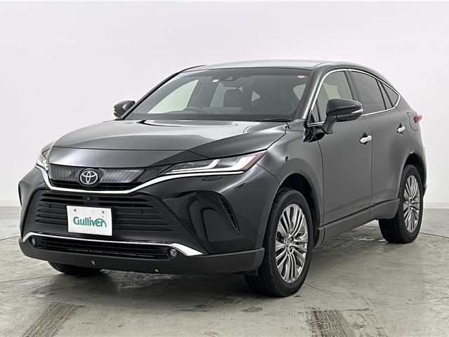 トヨタ ハリアー ハイブリッド Z レザーパッケージ 千葉県 2021(令3)年 5.1万km ブラック JBLサウンド/ヘッドアップディスプレイ/デジタルインナーミラー/パノラミックビューモニター/Toyota Safety Sense	/・プリクラッシュセーフティ		/・レーントレーシングアシスト		/・レーダークルーズコントロール		/・オートマチックハイビーム		/・ブラインドスポットモニター/・クリアランスソナー/本革シート/純正12.3型DAナビ/・BT.USB.AUX.Miracast/フルセグTV/前席パワーシート/パワーバックドア/前席シートヒーター/前席エアシート/ステアリングヒーター/革巻ステアリング/ステアリングスイッチ/LEDヘッドライト/LEDフォグランプ/電動パーキングブレーキ/純正ドライブレコーダー（F）/ビルトインETC2.0/プッシュスタート/スマートキー×2/純正フロアマット/純正19inAW/横滑り防止装置