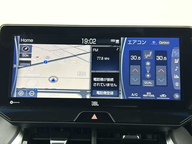 トヨタ ハリアー ハイブリッド Z レザーパッケージ 千葉県 2021(令3)年 5.1万km ブラック JBLサウンド/ヘッドアップディスプレイ/デジタルインナーミラー/パノラミックビューモニター/Toyota Safety Sense	/・プリクラッシュセーフティ		/・レーントレーシングアシスト		/・レーダークルーズコントロール		/・オートマチックハイビーム		/・ブラインドスポットモニター/・クリアランスソナー/本革シート/純正12.3型DAナビ/・BT.USB.AUX.Miracast/フルセグTV/前席パワーシート/パワーバックドア/前席シートヒーター/前席エアシート/ステアリングヒーター/革巻ステアリング/ステアリングスイッチ/LEDヘッドライト/LEDフォグランプ/電動パーキングブレーキ/純正ドライブレコーダー（F）/ビルトインETC2.0/プッシュスタート/スマートキー×2/純正フロアマット/純正19inAW/横滑り防止装置