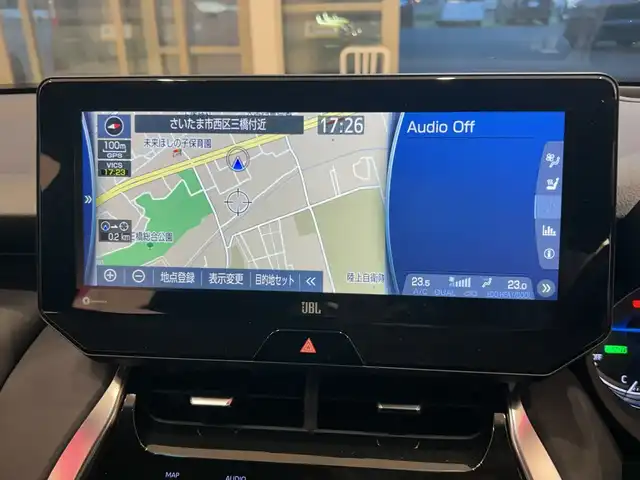 トヨタ ハリアー ハイブリッド Z レザーパッケージ 埼玉県 2021(令3)年 5.2万km ブラック Toyota Safety Sense	/純正12.3インチメモリナビ/　　BT/USB/AUX/Miracast/パノラミックビューモニター/JBLサウンド/ヘッドアップディスプレイ/デジタルインナーミラー/本革シート/前席シートヒーター/前席エアシート/前席パワーシート/パワーバックドア/LEDオートライト/ステアリングヒーター/ブラインドスポットモニター/クリアランスソナー/純正ドライブレコーダー/純正19インチアルミホイール/ビルトインETC2.0/スマートキー×2/禁煙車