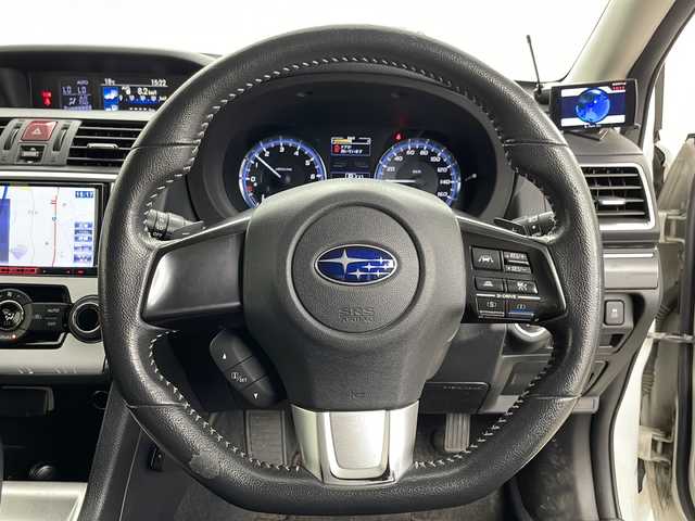 スバル レヴォーグ 1．6GT アイサイト 道央・札幌 2014(平26)年 9.7万km クリスタルホワイトP ・社外ナビCD&DVD&USB&iPod&TV/・4WD/・バックカメラ/・衝突軽減ブレーキ/・レーダークルーズコントロール/・パドルシフト/・純正フロアマット/・社外エンジンスターター/・社外レーダー/・社外ドライブレコーダー前後/・オートライト/・キセノンヘッドライト/・ETC/・スマートキー/・アイドリングストップ