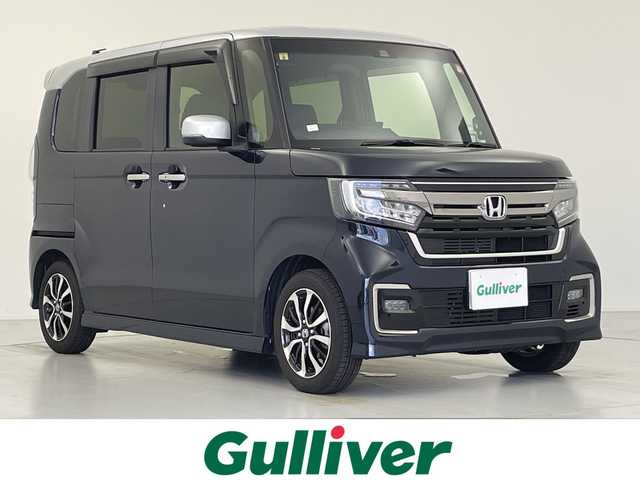ホンダ Ｎ ＢＯＸ カスタム L コーディネートスタイル 愛知県 2023(令5)年 0.9万km ミッドナイトブルービームM オプションメモリナビ/（DTV/Bluetooth）/衝突軽減/レーンキープアシスト/先行車発進検知/コーナーセンサー/追従機能付きクルーズコントロール/バックカメラ/ETC/両側パワースライドドア/レザーシート/シートヒーター/シーケンシャルウィンカー/LEDヘッドライト/フォグランプ/ウィンカーミラー/電格ミラー/ドアバイザー
