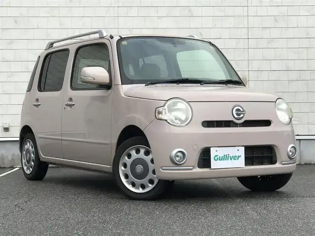 ダイハツ ミラ ココア プラスG 富山県 2012(平24)年 6.5万km ココアベージュマイカメタリック オーディオ/オートエアコン/スマートキー/レベライザー/革巻きステアリング/ドリンクホルダー/フォグランプ/トノカバー/フロアマット/ルーフレール