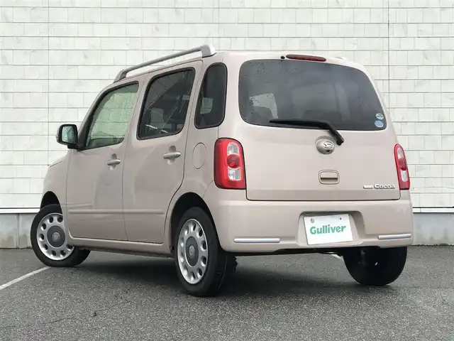 ダイハツ ミラ ココア プラスG 富山県 2012(平24)年 6.5万km ココアベージュマイカメタリック オーディオ/オートエアコン/スマートキー/レベライザー/革巻きステアリング/ドリンクホルダー/フォグランプ/トノカバー/フロアマット/ルーフレール