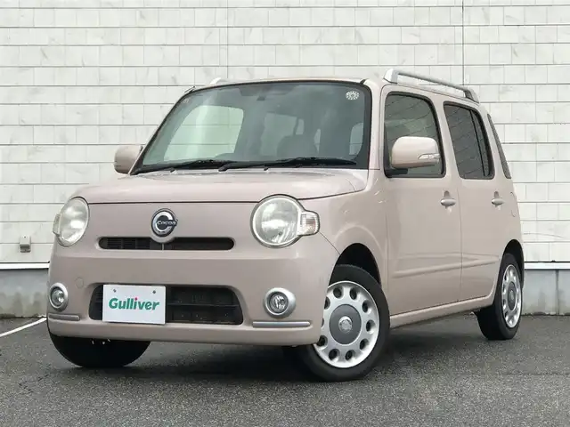 ダイハツ ミラ ココア プラスG 富山県 2012(平24)年 6.5万km ココアベージュマイカメタリック オーディオ/オートエアコン/スマートキー/レベライザー/革巻きステアリング/ドリンクホルダー/フォグランプ/トノカバー/フロアマット/ルーフレール