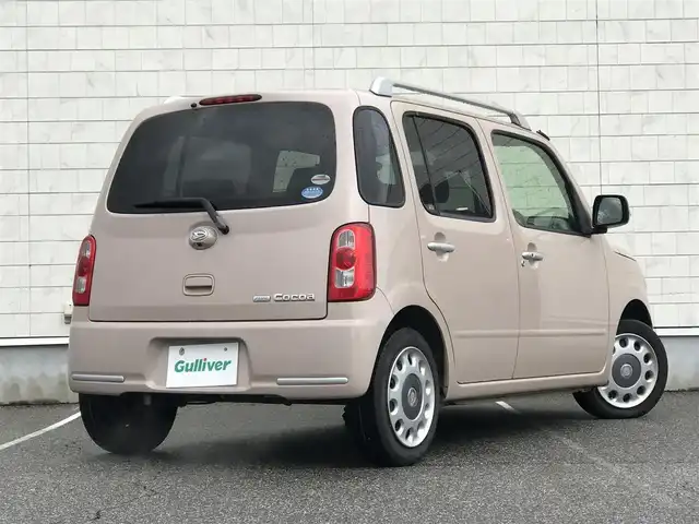 ダイハツ ミラ ココア プラスG 富山県 2012(平24)年 6.5万km ココアベージュマイカメタリック オーディオ/オートエアコン/スマートキー/レベライザー/革巻きステアリング/ドリンクホルダー/フォグランプ/トノカバー/フロアマット/ルーフレール