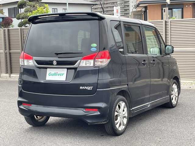 スズキ ソリオ バンディット 千葉県 2013(平25)年 9.6万km ブルーイッシュブラックパール3 両側パワースライドドア/社外ナビ/　・CD/TV/スマートキー×２/オートライト/純正15インチアルミホイール/純正フロアマット
