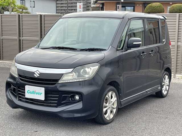 スズキ ソリオ バンディット 千葉県 2013(平25)年 9.6万km ブルーイッシュブラックパール3 両側パワースライドドア/社外ナビ/　・CD/TV/スマートキー×２/オートライト/純正15インチアルミホイール/純正フロアマット