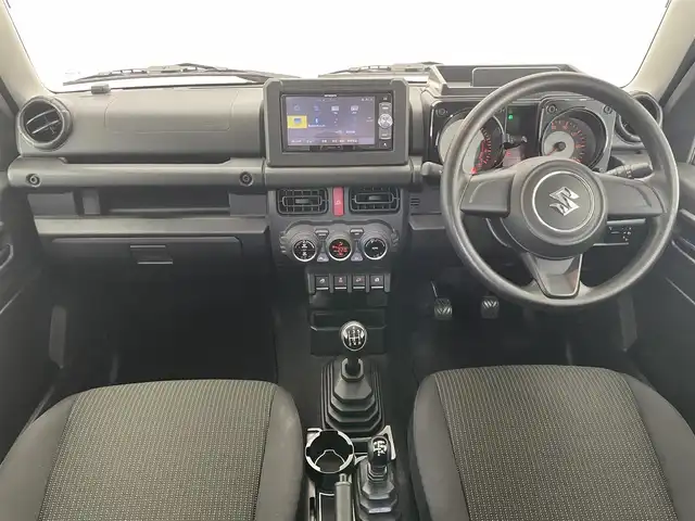 スズキ ジムニー XL 愛知県 2019(平31)年 3.9万km ブルーイッシュブラックパール3 社外ナビ　フルセグＴＶ　Ｂｌｕｅｔｏｏｔｈ　ＣＤ　ＤＶＤ　バックカメラ　シートヒーター　プッシュスタート　フォグランプ　背面タイヤ　純正フロアマット　電動格納ミラー　ヘッドライトレベライザー　禁煙車