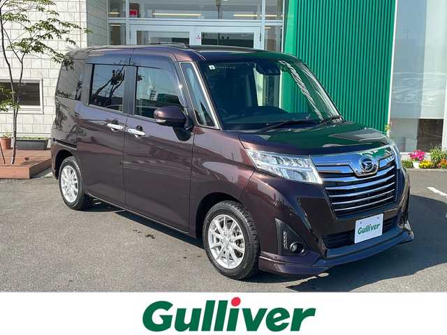 ダイハツ トール カスタムG リミテッド SAⅢ 青森県 2019(令1)年 6.5万km プラムブラウンクリスタルマイカ 4WD/アルパイン9インチナビ・フルセグTV/CD・DVD・Bluetooth/パノラマモニター/両側パワースライドドア/前席シートヒーター/スマートアシスト3/衝突軽減ブレーキ/レーンキープアシスト/オートハイビーム/前後コーナーセンサー/クルーズコントロール/横滑り防止機能/前方ドライブレコーダー/ETC/LEDヘッドライト/フォグライト/社外14インチアルミ/スマートキー/プッシュスタート