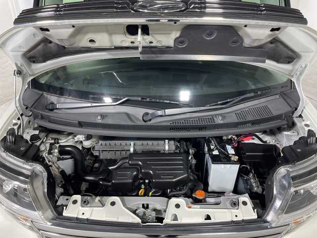 ダイハツ タント カスタム X トップED SA Ⅲ 福岡県 2017(平29)年 3.2万km パールホワイトⅢ ・社外ナビ（CN-RED4WD)/・フルセグ/・バックカメラ/・片側パワースライドドア/・スマートアシスト/・ハーフレザーシート/・シートヒーター/・LEDヘットライト/・オートライト/・リアコーナーセンサー/・純正フロアマット/・純正ドアバイザー/・純正14インチAW