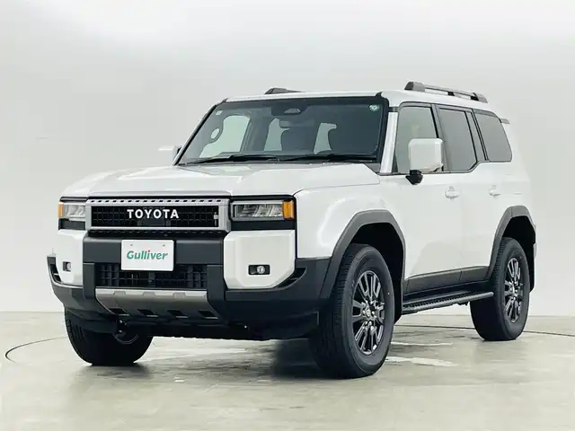 トヨタ ランドクルーザー ２５０ VX 福島県 2024(令6)年 0.1千km プラチナホワイトパールマイカ トヨタセーフティセンス/純正ディスプレイナビ/・フルセグTV/BT/USB/HDMI/・ETC2.0/・アラウンドビューモニター/デジタルインナーミラー/ワイヤレス充電/革張ステアリング/・ステアリングリモコン/・クルーズコントロール/・ステアリングヒーター/レザーシート/・パワーシート/・シートヒーター/JBLサウンド/サンルーフ/BSM/パワーバックドア/LEDヘッドライト/純正18インチAW