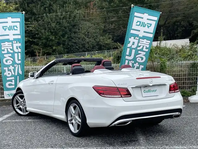 メルセデス・ベンツ Ｅ２５０ カブリオレ 埼玉県 2014(平26)年 3.7万km 白 電動オープン/赤革シート/シートヒーター/メモリー付パワーシート/純正ナビTV/ハーマンカードンスピーカー/バックカメラ/LEDヘッドライト/純正１８インチアルミ/アクティブクルーズコントロール/衝突軽減ブレーキ/パークトロニック/スマートキー/保証書付整備手帳/取扱説明書