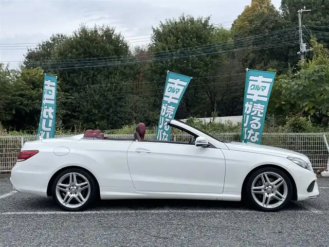 メルセデス・ベンツ Ｅ２５０ カブリオレ 埼玉県 2014(平26)年 3.7万km 白 電動オープン/赤革シート/シートヒーター/メモリー付パワーシート/純正ナビTV/ハーマンカードンスピーカー/バックカメラ/LEDヘッドライト/純正１８インチアルミ/アクティブクルーズコントロール/衝突軽減ブレーキ/パークトロニック/スマートキー/保証書付整備手帳/取扱説明書