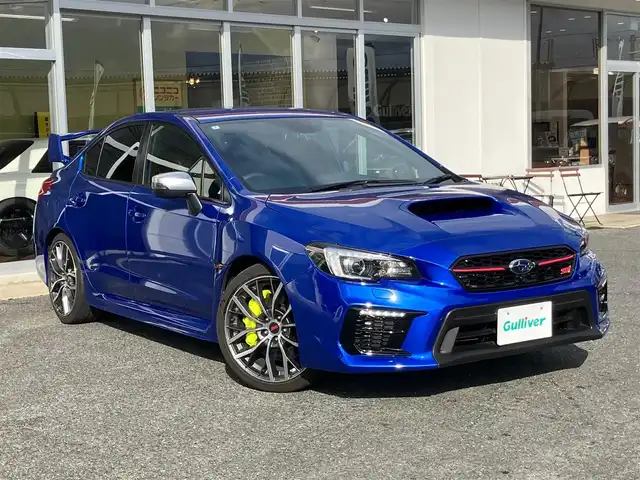スバル ＷＲＸ ＳＴＩ STI タイプS 山口県 2020(令2)年 1.8万km WRブルーパール ワンオーナー/純正ビルトイン8inSDナビ・TV/F・S・Rカメラ/RECARO ハーフレザースポーツシート/フロント パワーシート/フロント シートヒーター/大型リアウイング/LEDオートライト/スマートキー/スバルリアヴィークルディテクション/ステアリング連動ヘッドランプ/ブラインドスポットモニター