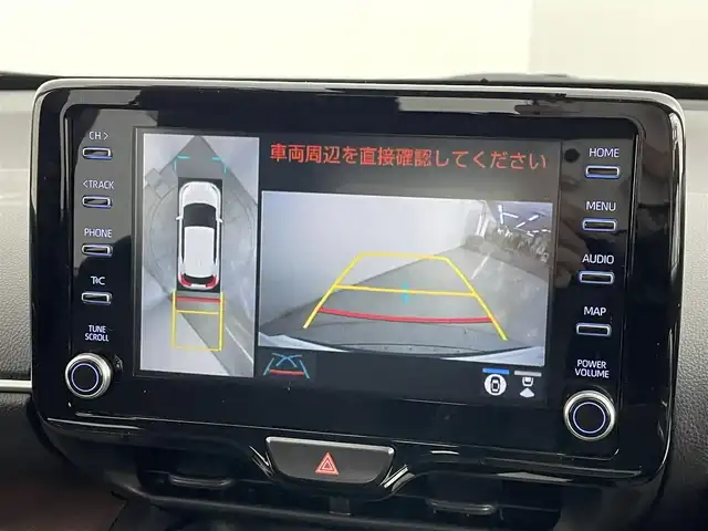 トヨタ ヤリスクロス ハイブリッド Z 道央・札幌 2021(令3)年 6.6万km ブラックマイカ/ホワイトパールクリスタルシャイン 2トーン ・寒冷地仕様/・４WD/・純正ナビゲーション/　BT/フルセグ/USB/Miracast/・ETC/・ドライブレコーダー/・全方位カメラ/・レーダークルーズコントロール/・パワーバックドア/・LEDヘッドライト/・フォグライト/・オートライト/・レーンキープアシスト/・横滑り防止装置/・ブラインドスポットモニター/・パーキングサポートブレーキ/・リヤクロストラフィックアラート/・ロードサインアシスト/・ヒルディセントコントロール/・運転席パワーシート/・ハーフレザーシート/・シートヒーター/・ステアリングヒーター/・スマートキー/・プッシュスタート/・純正AW夏タイヤ