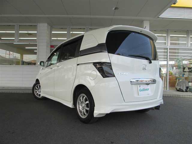 ホンダ フリード スパイク G エアロ 千葉県 2011(平23)年 7.9万km プレミアムホワイトパール 社外SDナビ・フルセグTV/バックカメラ/オーディオ【CD/DVD/BT/SD/USB】/ミラー一体型ドライブレコーダー/片側パワースライドドア/社外クリアテールランプ/社外ツイーター/社外マフラー/HIDヘッドライト/スマートキー/ETC/H24、25、29年記録簿