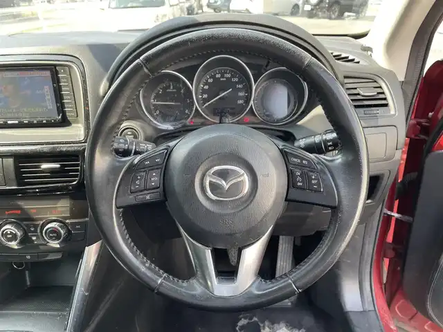 マツダ ＣＸ－５ XD 三重県 2014(平26)年 14.8万km ソウルレッドプレミアムメタリック 登録時147936km/純正ナビ/（AM/FM/TV/Bluetooth）/ワンセグTV/バックカメラ/ETC/ステアリングスイッチ/オートライト/純正アルミ/プッシュスタート