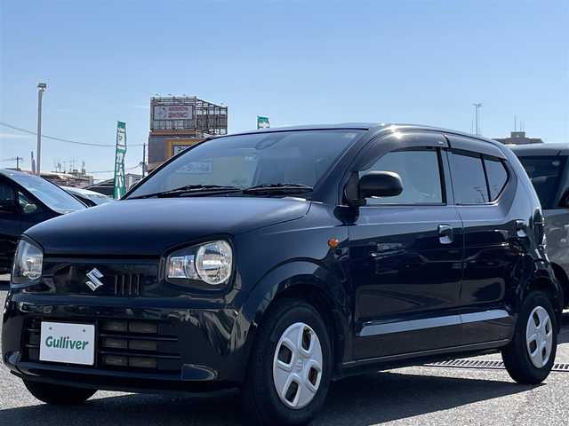 スズキ アルト S 広島県 2018(平30)年 6万km ブルーイッシュブラックパール3 禁煙車/社外SSDナビ(CN-３１０D)/　【CD/Bluetooth/ワンセグTV】/バックカメラ/衝突被害軽減システム/横滑り防止装置/盗難防止装置/D席シートヒーター/ヘッドライトレベライザー/メカニカルキー/スペアキー/アイドリングストップ/純正ホイールキャップ/純正フロアマット/取扱説明書