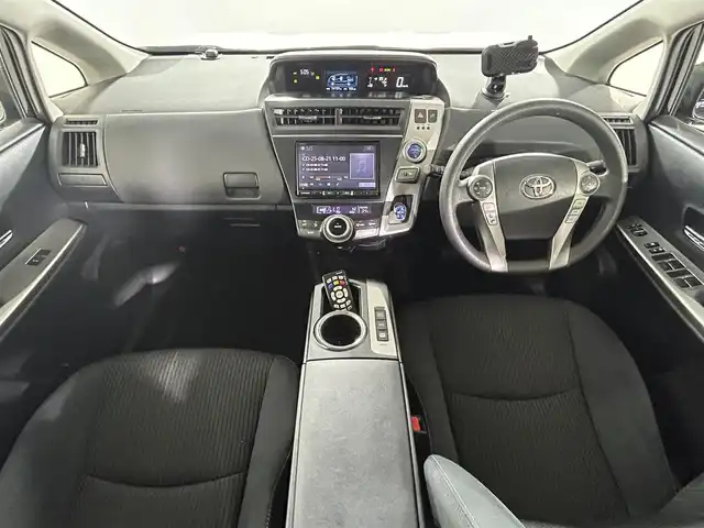 トヨタ プリウス α S 大分県 2020(令2)年 7.5万km アティチュードブラックマイカ 純正9型ナビ/【フルセグTV/AM/FM/Bluetooth/SD録音/DVD/CD】/モデリスタエアロ/衝突被害軽減ブレーキ/レーンキープアシスト/クルーズコントロール/バックカメラ/アルパイン後席モニター/ハンズフリー/純正フロアマット/LEDヘッドライト/ETC/ドライブレコーダー/３列シート/ふらつき検知機能