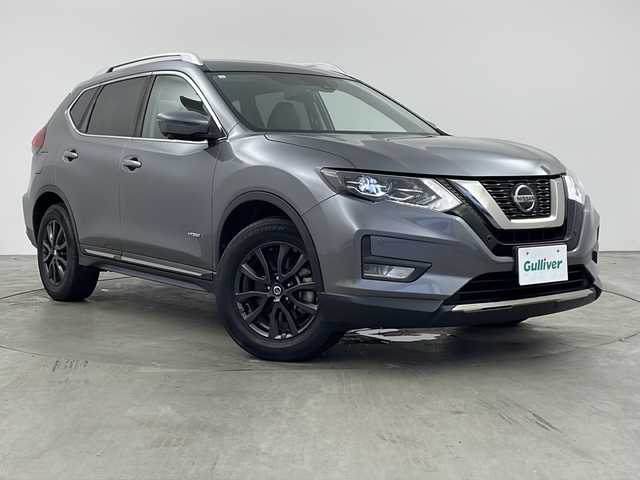 日産 エクストレイル ハイブリッド 20Xi 兵庫県 2020(令2)年 5.3万km ダークメタルグレー ・純正9インチナビ&TV&CD&SD&BT/・アラウンドビューモニター/・ビルトインETC/・エマージェンシーブレーキ/・プロパイロット/・レーンキープアシスト/・車線逸脱警報装置/・後側方車両検知警報/・移動物検知/・クロストラフィック/・フロントソナー/・リアソナー/・コーナリングスタビリティアシスト/・インテリジェントエンジンブレーキ/・パワーバックドア/・デジタルインナーミラー/・前席シートヒーター/・前席パワーシート/・カプロンシート/・保温保冷機能付きカップホルダー/・純正17インチアルミホイール/・LEDライト/・ステアリングリモコン/・ヘッドライトレベライザー/・電動格納ミラー/・純正フロアマット/・スマートキー/・スペアキー