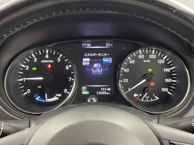日産 エクストレイル ハイブリッド 20Xi 兵庫県 2020(令2)年 5.3万km ダークメタルグレー ・純正9インチナビ&TV&CD&SD&BT/・アラウンドビューモニター/・ビルトインETC/・エマージェンシーブレーキ/・プロパイロット/・レーンキープアシスト/・車線逸脱警報装置/・後側方車両検知警報/・移動物検知/・クロストラフィック/・フロントソナー/・リアソナー/・コーナリングスタビリティアシスト/・インテリジェントエンジンブレーキ/・パワーバックドア/・デジタルインナーミラー/・前席シートヒーター/・前席パワーシート/・カプロンシート/・保温保冷機能付きカップホルダー/・純正17インチアルミホイール/・LEDライト/・ステアリングリモコン/・ヘッドライトレベライザー/・電動格納ミラー/・純正フロアマット/・スマートキー/・スペアキー