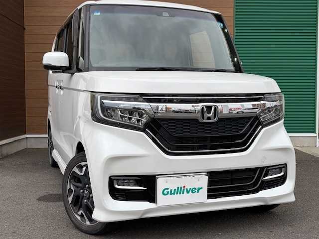 ホンダ Ｎ ＢＯＸ カスタム G L ターボ ホンダセンシング 静岡県 2019(平31)年 6.7万km プラチナホワイトパール ワンオーナー/純正ナビ【フルセグTV/BT】/バックカメラ/両側パワースライドドア/ETC/LED/純正フロアマット/ハーフレザー/オートライト/純正15inAW/スペアキー１/保証書/取扱説明書
