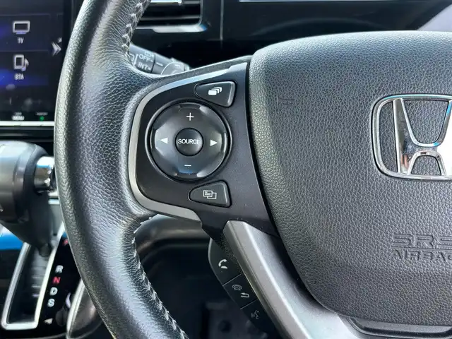 ホンダ ステップワゴン スパーダ クルスピセンシング 宮城県 2018(平30)年 5.4万km プレミアムスパークルブラックパール ホンダセンシング/●衝突軽減ブレーキ〈CMBS〉/●誤発進抑制機能/●歩行者事故低減ステアリング/●路外逸脱抑制機能/●ACC〈アダプティブ・クルーズ・コントロール〉/●LKAS〈車線維持支援システム〉/●先行車発進お知らせ機能/●標識認識機能/コーナーセンサー/純正11.6インチフリップダウンモニター（VM-185EN）/純正9インチナビ（VXM-187VFNi）/・CD/DVD/・Bluetooth/・フルセグTV/ビルトインETC/両側パワースライドドア/ハーフレザーシート/前席シートヒーター/革巻きステアリング/パドルシフト/ステアリングスイッチ/LEDヘッドランプ/フォグランプ/オートライト/スマートキー/プッシュスタート/スペアキー/電動格納ミラー/純正17インチAW/純正フロアマット/W/サイド/カーテンエアバッグ