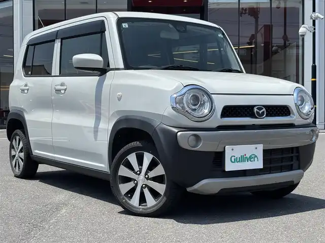 マツダ フレア クロスオーバー XG 秋田県 2017(平29)年 9.6万km ピュアホワイトP 登録時走行距離95192km/純正ナビ/・フルセグTV/・BT/・CD/DVD/・AM/FM/ダウンヒルアシスト/シートヒーター/オートライト/ドアバイザー