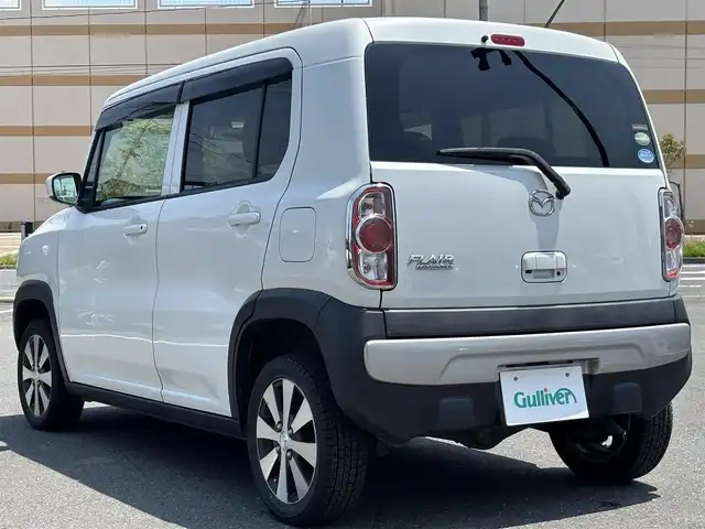 マツダ フレア クロスオーバー XG 秋田県 2017(平29)年 9.6万km ピュアホワイトP 登録時走行距離95192km/純正ナビ/・フルセグTV/・BT/・CD/DVD/・AM/FM/ダウンヒルアシスト/シートヒーター/オートライト/ドアバイザー