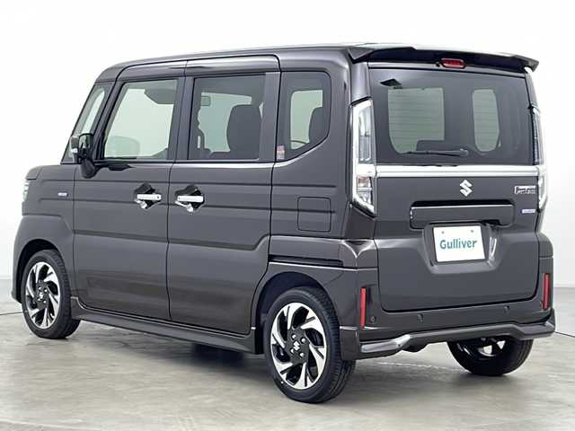 スズキ スペーシア カスタム HYBRID XS ターボ 道央・札幌 2024(令6)年 0.1万km未満 アーバンブラウンパールメタリック ・両側パワースライドドア/・デュアルセンサーブレーキサポート/・誤発進抑制機能/・後方誤発進抑制機能/・低速時ブレーキサポート/・パーキングセンサー/・車線逸脱警報機能/・車線逸脱抑制機能/・ふらつき警報機能/・発進お知らせ機能/・標識認識機能/・ヘッドアップディスプレイ/・アダプティブクルーズコントロール/・車線維持支援機能/・アイドリングストップ/・電動パーキングブレーキ/・前席シートヒーター/・ハーフレザーシート/・ステアリングヒーター/・革巻きステアリング/・パドルシフト/・ドアミラーヒーター/・ステアリングスイッチ/・プッシュスタート/・LEDヘッドライト/・ヘッドライトレベライザー/・オートライト/・オートマチックハイビーム/・スマートキー