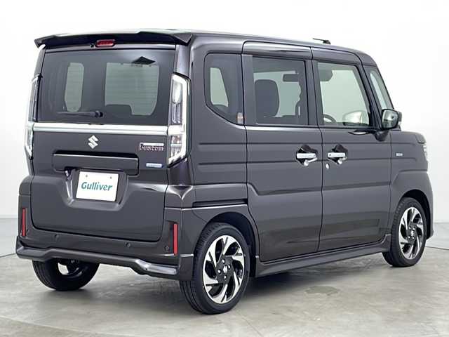 スズキ スペーシア カスタム HYBRID XS ターボ 道央・札幌 2024(令6)年 0.1万km未満 アーバンブラウンパールメタリック ・両側パワースライドドア/・デュアルセンサーブレーキサポート/・誤発進抑制機能/・後方誤発進抑制機能/・低速時ブレーキサポート/・パーキングセンサー/・車線逸脱警報機能/・車線逸脱抑制機能/・ふらつき警報機能/・発進お知らせ機能/・標識認識機能/・ヘッドアップディスプレイ/・アダプティブクルーズコントロール/・車線維持支援機能/・アイドリングストップ/・電動パーキングブレーキ/・前席シートヒーター/・ハーフレザーシート/・ステアリングヒーター/・革巻きステアリング/・パドルシフト/・ドアミラーヒーター/・ステアリングスイッチ/・プッシュスタート/・LEDヘッドライト/・ヘッドライトレベライザー/・オートライト/・オートマチックハイビーム/・スマートキー