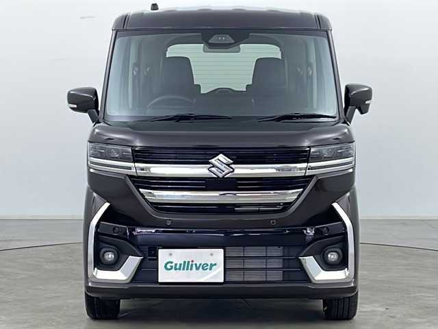 スズキ スペーシア カスタム HYBRID XS ターボ 道央・札幌 2024(令6)年 0.1万km未満 アーバンブラウンパールメタリック ・両側パワースライドドア/・デュアルセンサーブレーキサポート/・誤発進抑制機能/・後方誤発進抑制機能/・低速時ブレーキサポート/・パーキングセンサー/・車線逸脱警報機能/・車線逸脱抑制機能/・ふらつき警報機能/・発進お知らせ機能/・標識認識機能/・ヘッドアップディスプレイ/・アダプティブクルーズコントロール/・車線維持支援機能/・アイドリングストップ/・電動パーキングブレーキ/・前席シートヒーター/・ハーフレザーシート/・ステアリングヒーター/・革巻きステアリング/・パドルシフト/・ドアミラーヒーター/・ステアリングスイッチ/・プッシュスタート/・LEDヘッドライト/・ヘッドライトレベライザー/・オートライト/・オートマチックハイビーム/・スマートキー