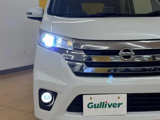 日産 デイズ ハイウェイスターX 群馬県 2013(平25)年 7.8万km ホワイトパール バックカメラ/HIDヘッドライト/フォグランプ/純正14インチAW/オートリトラクタブルミラー/オートエアコン/アイドリングストップ/スマートキー/ETC