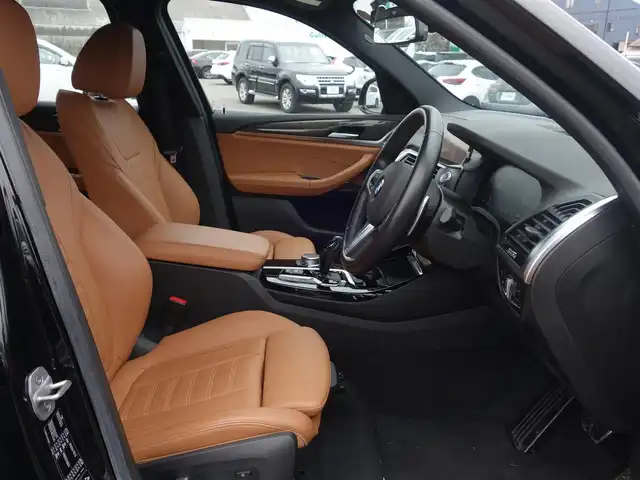 ＢＭＷ Ｘ３ xDrive20d Mスポーツ 山形県 2021(令3)年 4.7万km 黒 4WD/ディーゼル/ワンオーナー/衝突被害軽減システム/純正HDDナビ/　　【BT フルセグ USB】/全周囲カメラ/電動リアゲート/レーダークルーズコントロール/LEDオートヘッドライト/茶革シート/パワーシート/シートヒーター/純正20インチアルミホイール/ドライブレコーダー/ステアリングスイッチ/パドルシフト/ターボ/電動格納ウィンカーミラー/フォグランプ/スマートキー/ETC内蔵ミラー