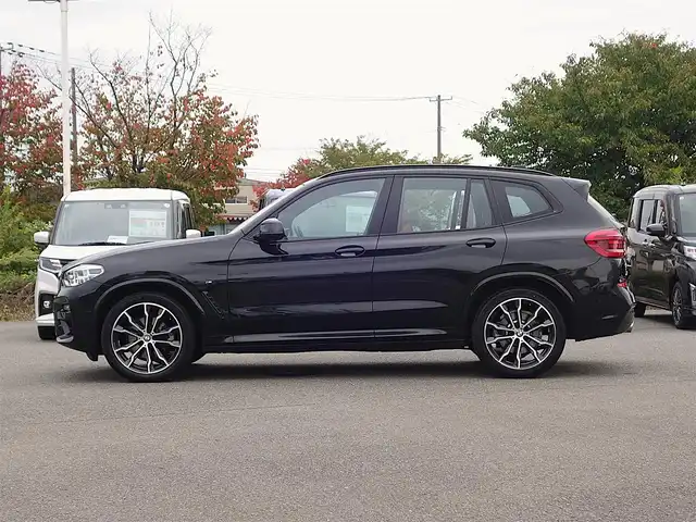 ＢＭＷ Ｘ３ xDrive20d Mスポーツ 山形県 2021(令3)年 4.7万km 黒 4WD/ディーゼル/ワンオーナー/衝突被害軽減システム/純正HDDナビ/　　【BT フルセグ USB】/全周囲カメラ/電動リアゲート/レーダークルーズコントロール/LEDオートヘッドライト/茶革シート/パワーシート/シートヒーター/純正20インチアルミホイール/ドライブレコーダー/ステアリングスイッチ/パドルシフト/ターボ/電動格納ウィンカーミラー/フォグランプ/スマートキー/ETC内蔵ミラー