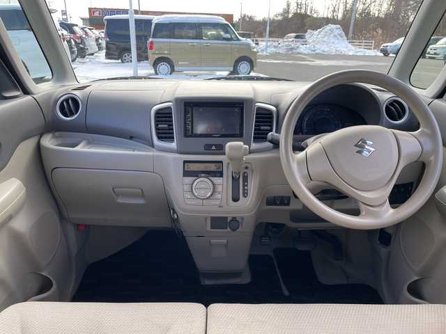 スズキ スペーシア X 青森県 2014(平26)年 11.7万km フィズブルーパールメタリック/ホワイト ４WD/社外ディスプレイオーディオ/ワンセグ/CD/DVD/D席シートヒーター/純正フロアマット/プッシュスタート/スマートキー/両側パワースライドドア