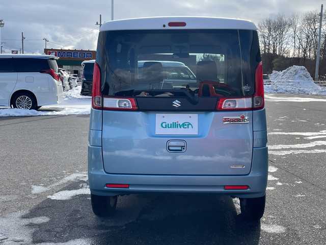 スズキ スペーシア X 青森県 2014(平26)年 11.7万km フィズブルーパールメタリック/ホワイト ４WD/社外ディスプレイオーディオ/ワンセグ/CD/DVD/D席シートヒーター/純正フロアマット/プッシュスタート/スマートキー/両側パワースライドドア