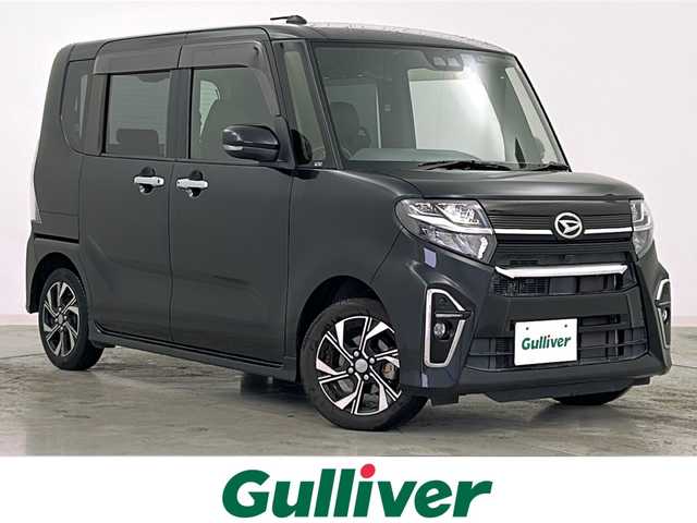 ダイハツ タント カスタム X 宮城県 2020(令2)年 5.5万km パールブラック スマートアシスト/・衝突軽減ブレーキ/・車線逸脱防止警報/・オートハイビーム/・誤発進抑制機能（前方）/・先行車発進お知らせ機能/ロングスライドシート/両側パワースライドドア/社外ナビ（CN-RE06WD)/地図SDなし動作未確認/フルセグTV/ハーフレザーシート/ステアリングスイッチ/プッシュスタート/スマートキー/LEDヘッドライト/フォグランプ/純正14インチAW/純正フロアマット/ドアバイザー