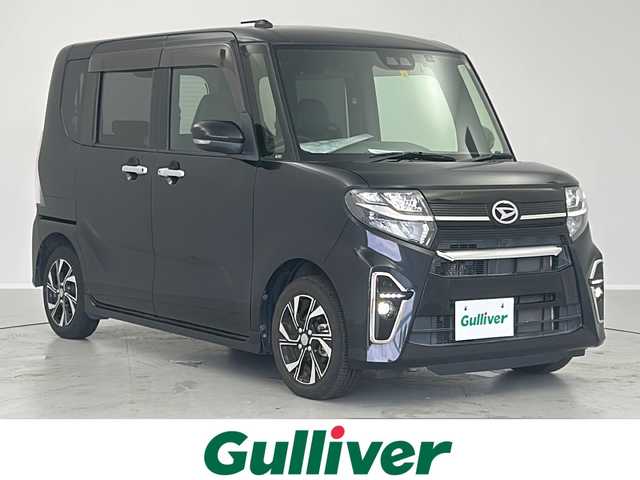 ダイハツ タント カスタム X 茨城県 2020(令2)年 5.5万km パールブラック スマートアシスト/・衝突軽減ブレーキ/・車線逸脱防止警報/・オートハイビーム/・誤発進抑制機能（前方）/・先行車発進お知らせ機能/ロングスライドシート/両側パワースライドドア/社外ナビ（CN-RE06WD)/地図SDなし動作未確認/フルセグTV/ハーフレザーシート/ステアリングスイッチ/プッシュスタート/スマートキー/LEDヘッドライト/フォグランプ/純正14インチAW/純正フロアマット/ドアバイザー