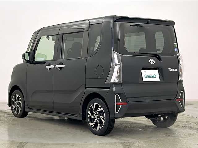 ダイハツ タント カスタム X 宮城県 2020(令2)年 5.5万km パールブラック スマートアシスト/・衝突軽減ブレーキ/・車線逸脱防止警報/・オートハイビーム/・誤発進抑制機能（前方）/・先行車発進お知らせ機能/ロングスライドシート/両側パワースライドドア/社外ナビ（CN-RE06WD)/地図SDなし動作未確認/フルセグTV/ハーフレザーシート/ステアリングスイッチ/プッシュスタート/スマートキー/LEDヘッドライト/フォグランプ/純正14インチAW/純正フロアマット/ドアバイザー