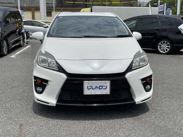 トヨタ プリウス S ツーリングセレ G’s 愛知県 2015(平27)年 10.1万km ホワイトパールクリスタルシャイン (株)IDOMが運営する【じしゃロン名古屋鳴海店】の自社ローン専用車両になりますこちらは現金またはオートローンご利用時の価格です。自社ローンご希望の方は別途その旨お申付け下さい/登録時100474キロ/ワンオーナー/スマートキー/純正ナビ・フルセグTV/　（CD/DVD/BT）/バックカメラ/ビルトインETC/HIDライト/取扱説明書/保証書/スペアキー