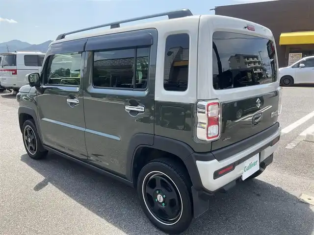 スズキ ハスラー Jスタイル Ⅱ 滋賀県 2023(令5)年 4.1万km クールカーキパールメタリック/ソフトベージュメタリック 車検8年6月まで/純正スマートフォン連携メモリーナビゲーション/・Bluetooth・フルセグTV /　Apple CarPlay対応/全方位カメラ/スズキセーフティーサポート/アダプティブクルーズコントロール（ACC）/パーキングコーナーセンサー/シートヒーター（D席/N席）/LEDヘッドライト/ETC/革巻きステアリング/革調社外シートカバー/社外15AW/保証書/取扱説明書