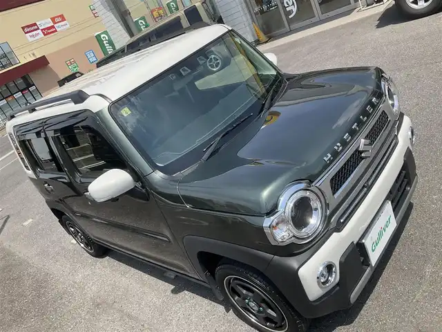 スズキ ハスラー Jスタイル Ⅱ 滋賀県 2023(令5)年 4.1万km クールカーキパールメタリック/ソフトベージュメタリック 車検8年6月まで/純正スマートフォン連携メモリーナビゲーション/・Bluetooth・フルセグTV /　Apple CarPlay対応/全方位カメラ/スズキセーフティーサポート/アダプティブクルーズコントロール（ACC）/パーキングコーナーセンサー/シートヒーター（D席/N席）/LEDヘッドライト/ETC/革巻きステアリング/革調社外シートカバー/社外15AW/保証書/取扱説明書