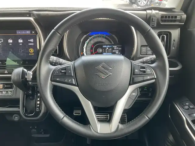 スズキ ハスラー Jスタイル Ⅱ 滋賀県 2023(令5)年 4.1万km クールカーキパールメタリック/ソフトベージュメタリック 車検8年6月まで/純正スマートフォン連携メモリーナビゲーション/・Bluetooth・フルセグTV /　Apple CarPlay対応/全方位カメラ/スズキセーフティーサポート/アダプティブクルーズコントロール（ACC）/パーキングコーナーセンサー/シートヒーター（D席/N席）/LEDヘッドライト/ETC/革巻きステアリング/革調社外シートカバー/社外15AW/保証書/取扱説明書