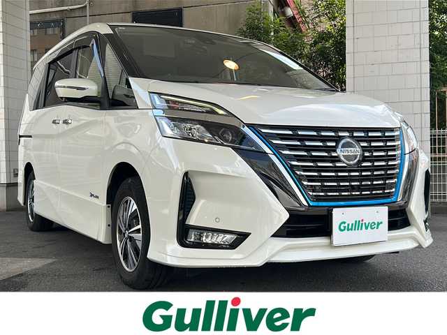 日産 セレナ e－パワー ハイウェイスター V 京都府 2021(令3)年 4.8万km ブリリアントホワイトパール 純正ナビ10インチ/フリップダウンモニター/純正エアロサイド　/ＢＳＭ　/衝突被害軽減システム/レーンキープアシスト　/コーナーセンサー/アイドリングストップ/全方位カメラ/ドライブレコーダー（DJ4-D）　　/プロパイロット　/オートライト　/ＬＥＤライト/フォグランプ　/ウィンカーミラー/デジタルインナーミラー　/両側パワースライドドア/フルセグTV/プッシュスタート/スマートキー/ワンオーナー/ブルーレイ再生/禁煙車