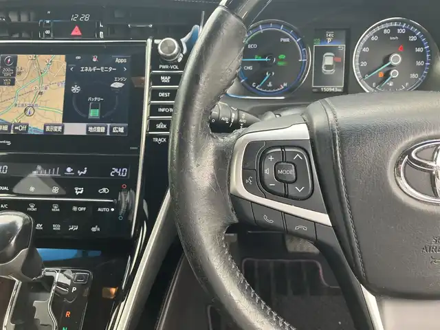 トヨタ ハリアー ハイブリッド プレミアム アドバンスド スタイルモーヴ 広島県 2015(平27)年 15.1万km ホワイトパールクリスタルシャイン ワンオーナー/メーカナビ・フルセグTV/ハーフレザーシート/パワーシート・シートヒーター/パノラミックビューモニター/プリクラッシュセーフティー/LEDオートライト/JBLサウンドシステム/パワーバックドア/クルーズコントロール/スマートキー