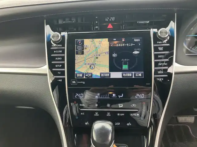 トヨタ ハリアー ハイブリッド プレミアム アドバンスド スタイルモーヴ 広島県 2015(平27)年 15.1万km ホワイトパールクリスタルシャイン ワンオーナー/メーカナビ・フルセグTV/ハーフレザーシート/パワーシート・シートヒーター/パノラミックビューモニター/プリクラッシュセーフティー/LEDオートライト/JBLサウンドシステム/パワーバックドア/クルーズコントロール/スマートキー